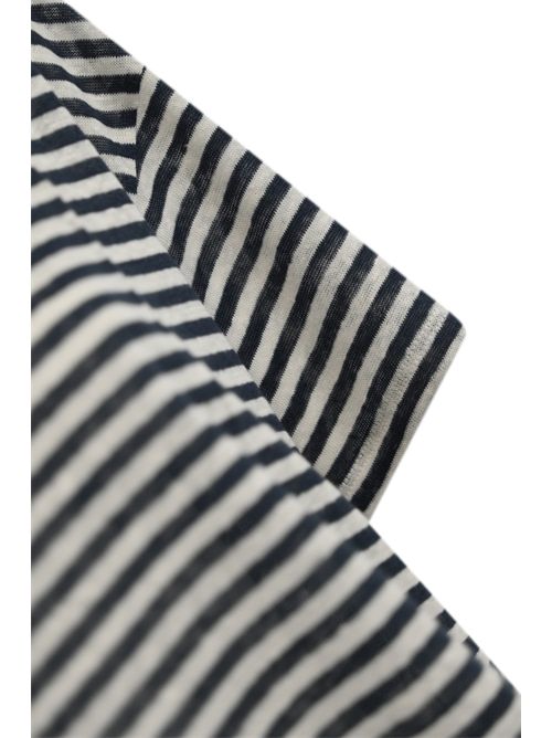 Blusa Barca in jersey di lino a righe Blu/Bianco WEEKEND MAX MARA | 2515941032600010